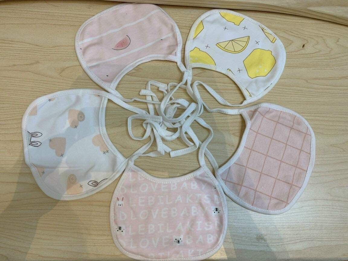 Yếm coton tròn buộc dây