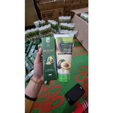 Hoàn hảo dành cho da mặt. sữa rửa mặt bơ+kem bồ cấy trắng nano