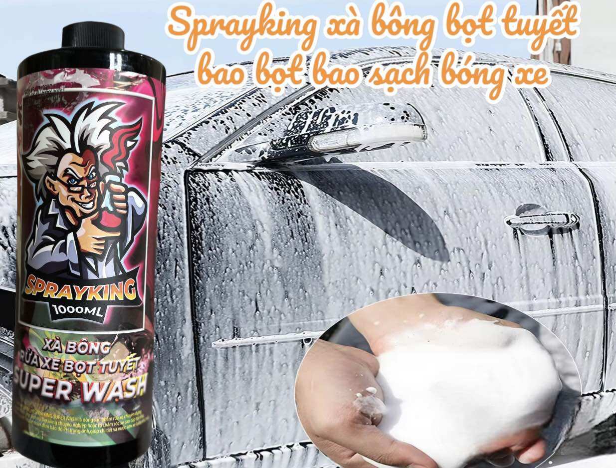 Xà Bông Rửa Xe Bọt Tuyết Sprayking có Chạm siêu bóng đậm đặc