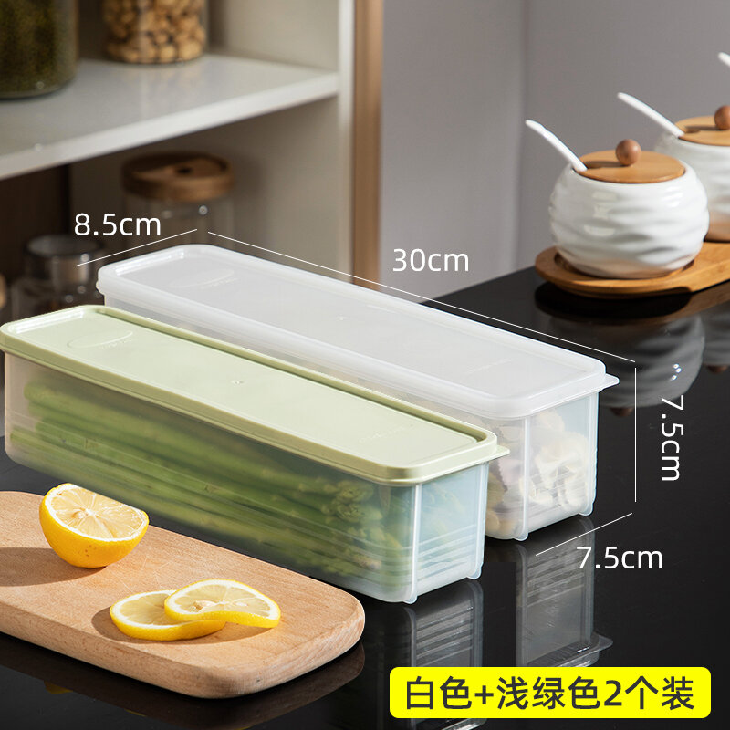 Hộp đựng mì sợi jujiajia hộp bảo quản tươi cấp thực phẩm tủ lạnh hộp mì sợi nhựa trong suốt đựng mì sợi