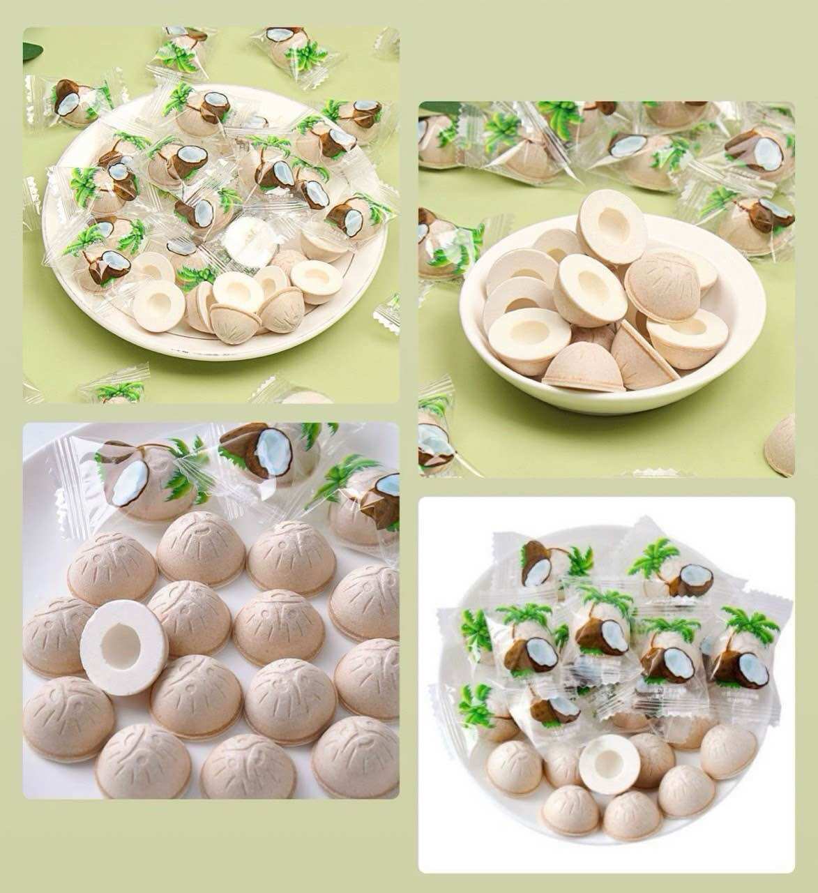 Kẹo dừa giòn mix 3 vị siêu hot siêu ngon,kẹo dừa giòn ít đường thơm béo