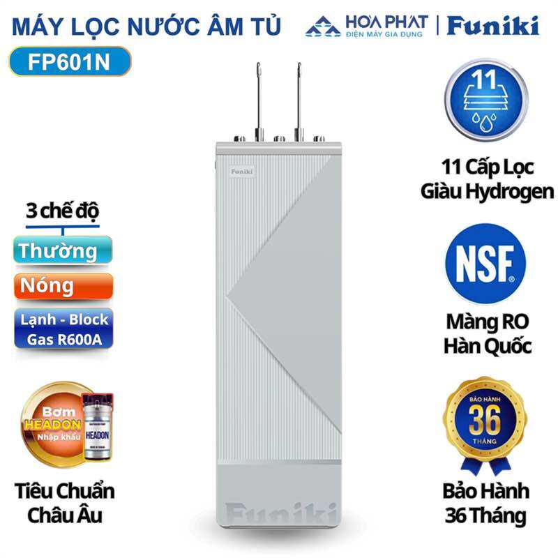 Máy lọc nước RO nóng lạnh Funiki FP602N FP601N 11 lõi