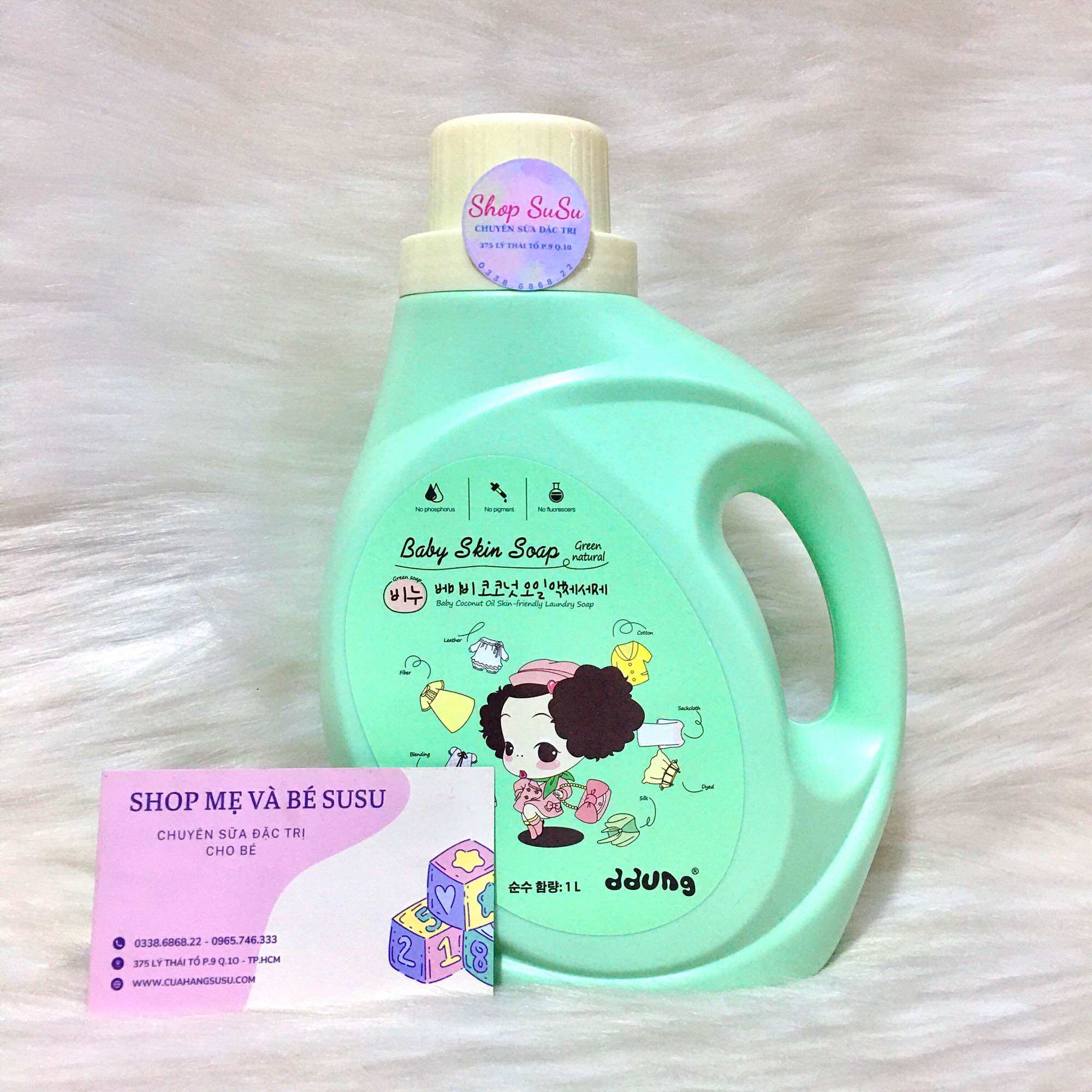 Nước giặt xà phòng cho bé ddung là thương hiệu nước giặt của Hàn Quốc