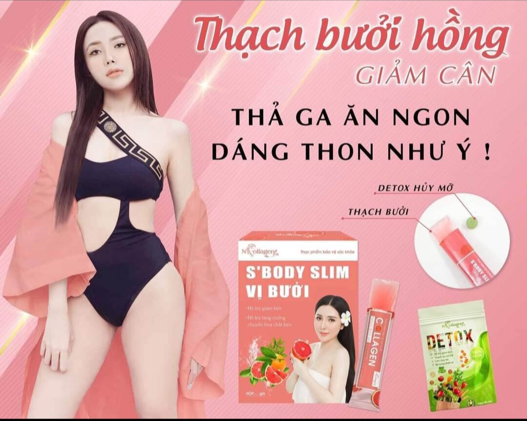 [ Chính hãng ] Thạch bưởi giảm cân Ncollagen
