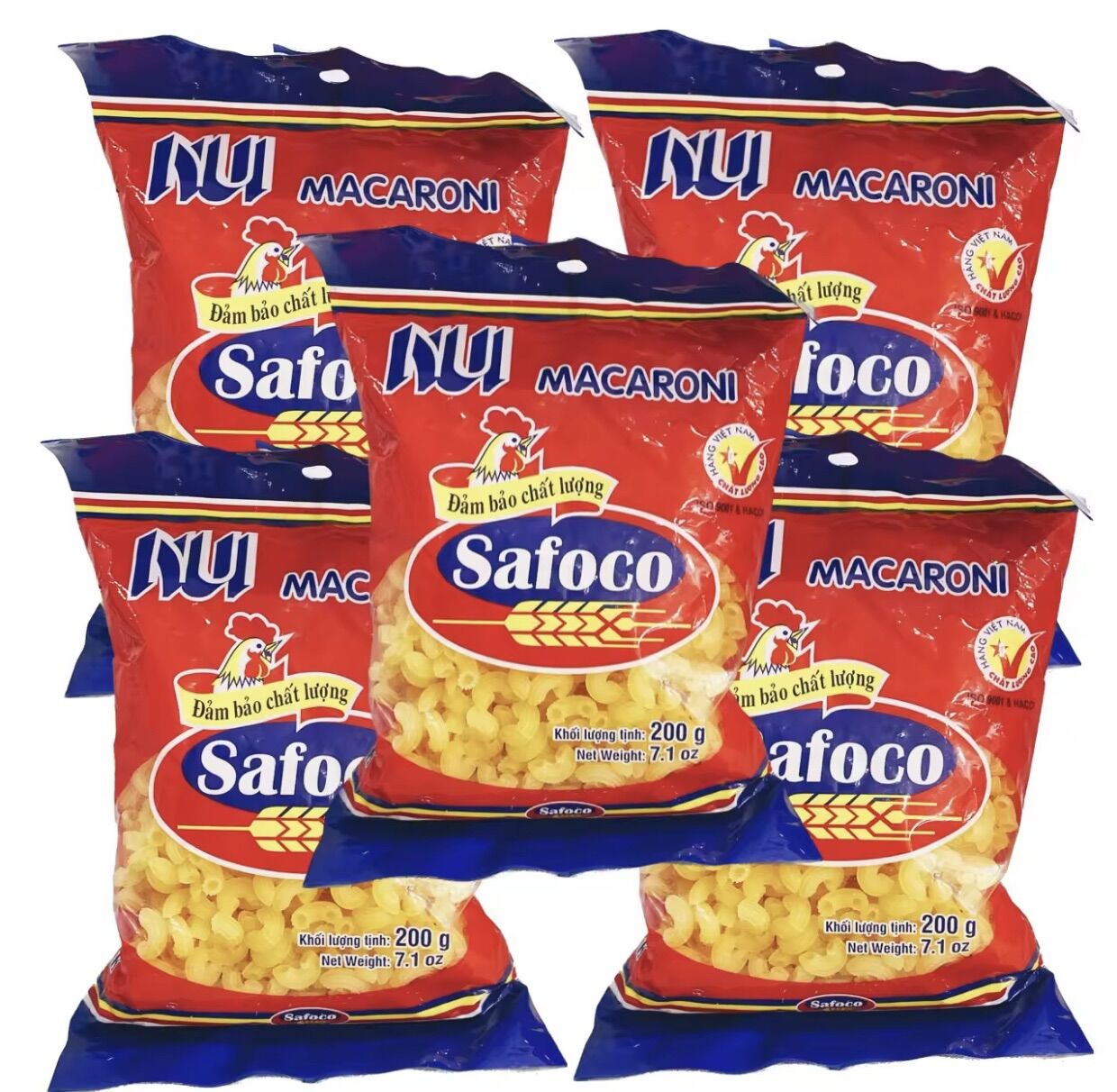 Nui Safoco ống ngắn - gói 200g