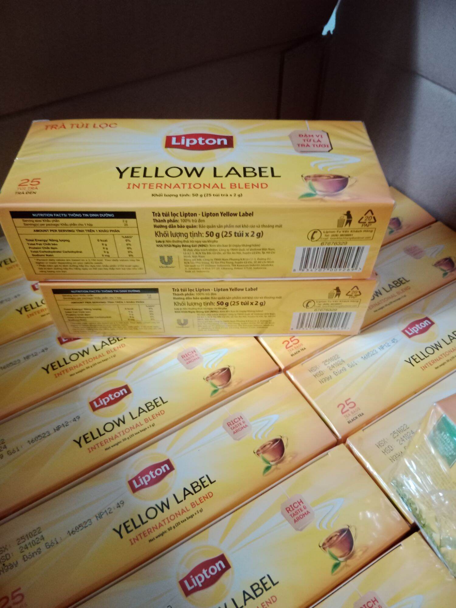 lipton nhỏ 25 tép*2g, Tu nhien