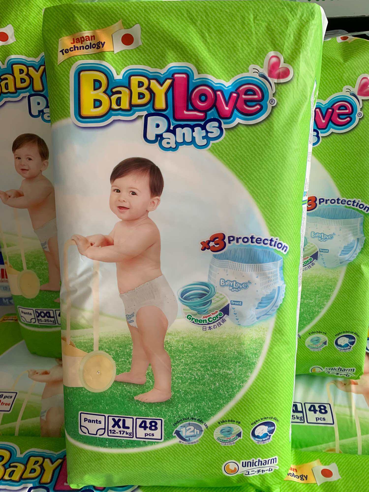 Tã Bỉm Baby Love Size XL 48 Miếng, Cho Bé 12 Kg Đến 17 Kg