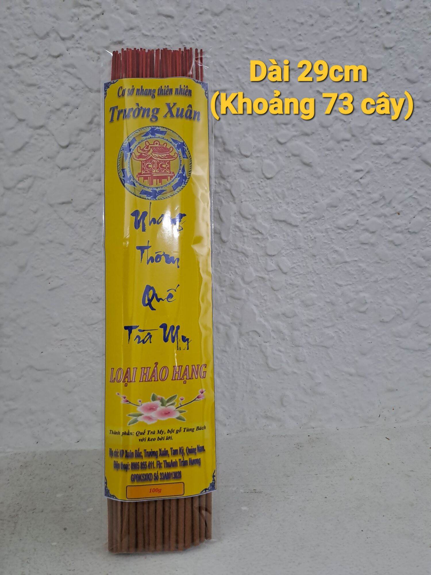 NHANG THƠM QUẾ TRÀ MY_Loại hảo hạng_Nhang quế thơm