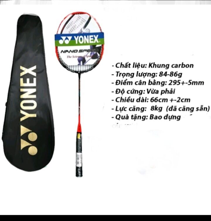 Vợt cầu lông yonex đơn căng sẵn 8kg