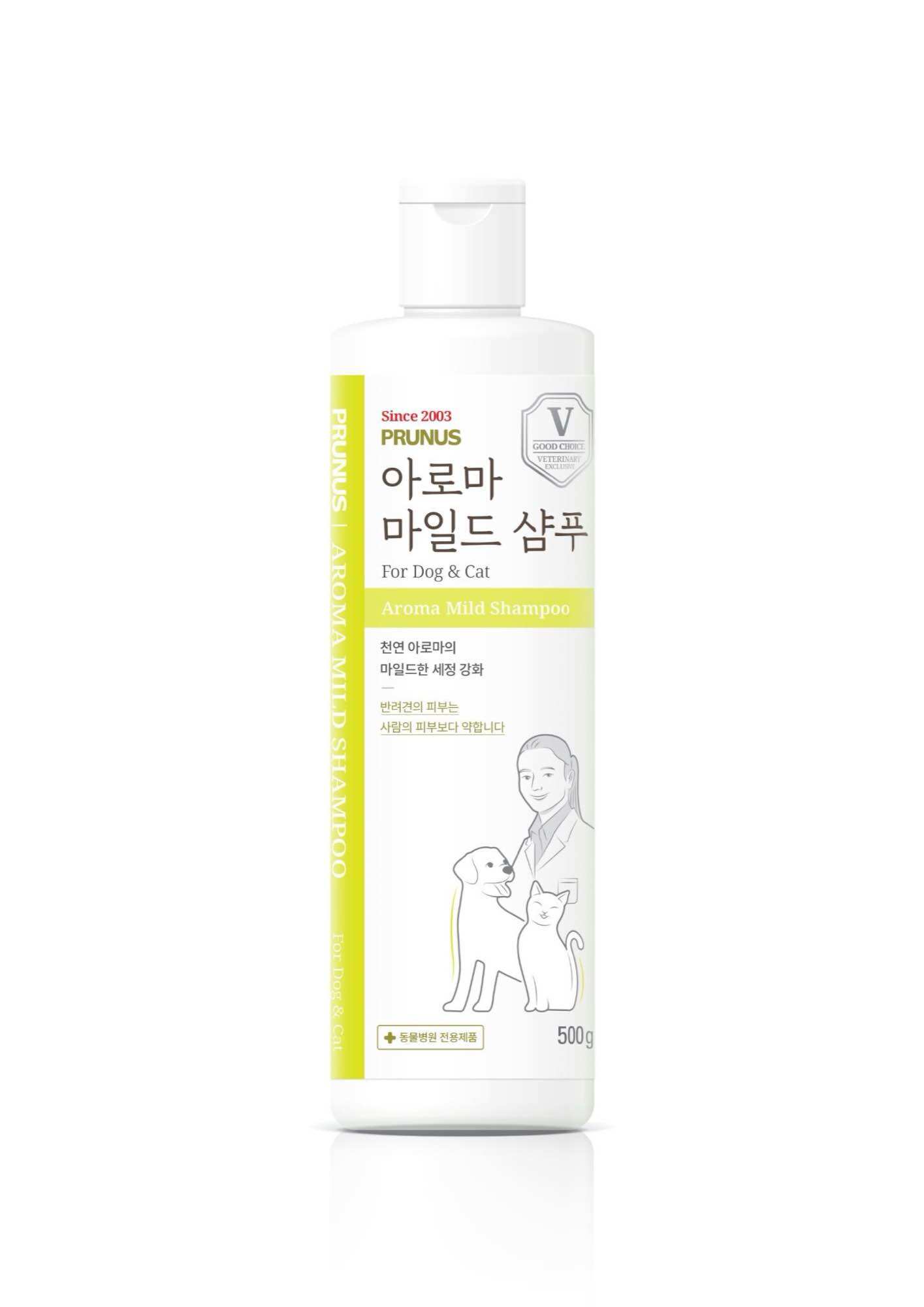 Sữa tắm cho chó mèo lưu hương Prunus Aroma Mild Shampoo 500g
