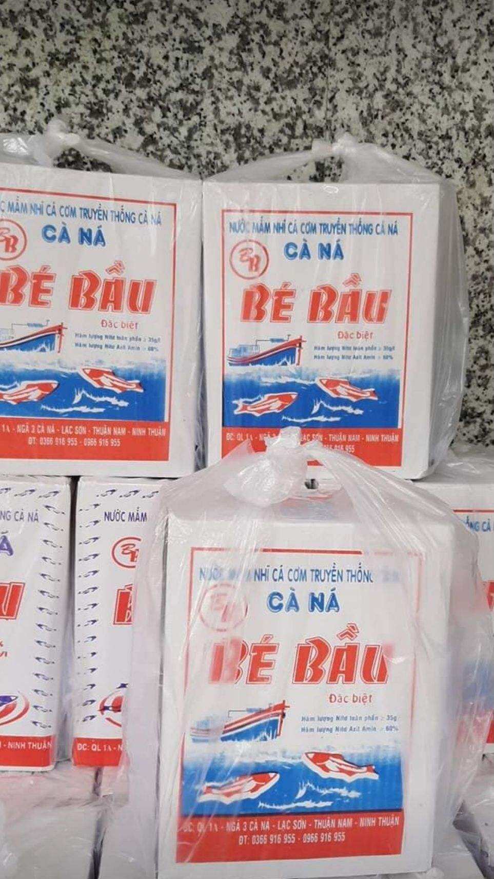 Nước mắm Bé Bâu-Cà Ná loại Đặc Biệt (1 thùng 6chai×500ml) Độ đạm 40