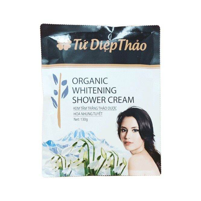 Kem tắm trắng thảo dược hoa nhung tuyết tứ diệp thảo