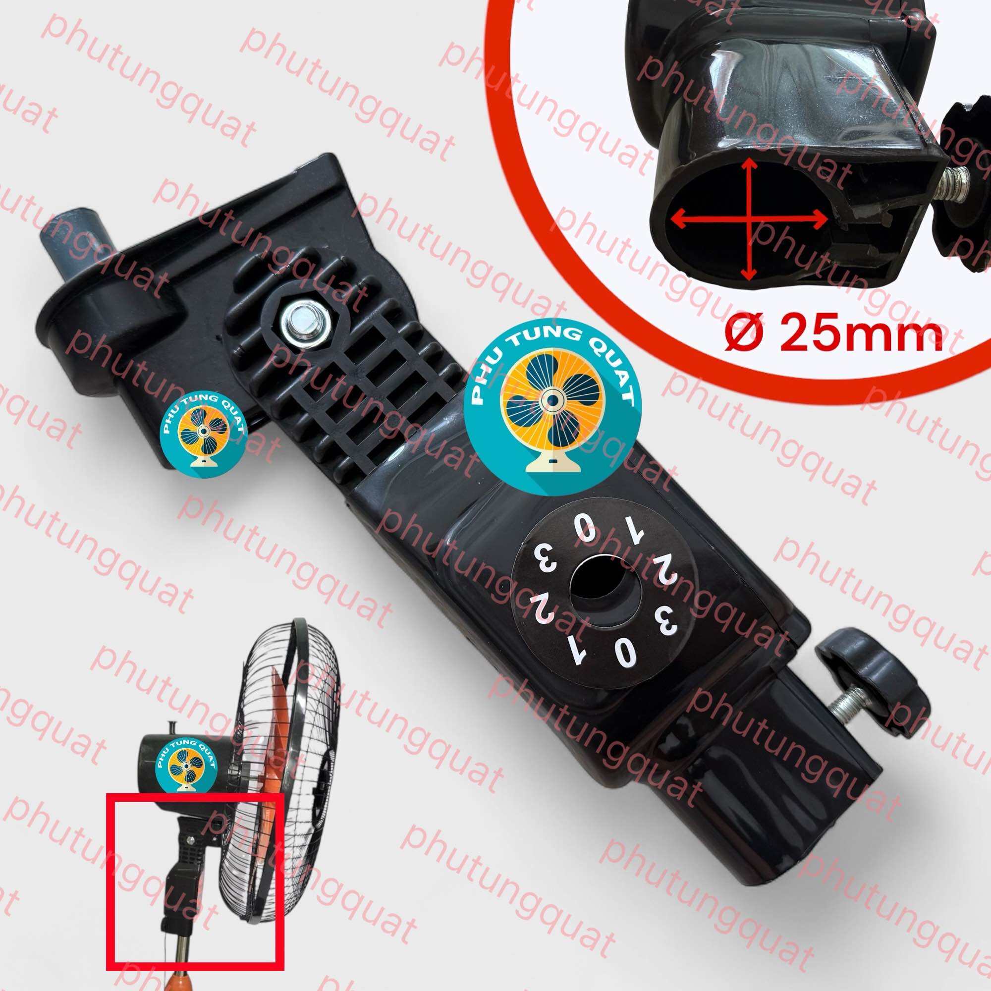 Bộ cụm Thân quạt cổ quạt gắn được nhiều loại quạt - tuýp nối cổ quạt hộp số quạt senko asia quạt điệ