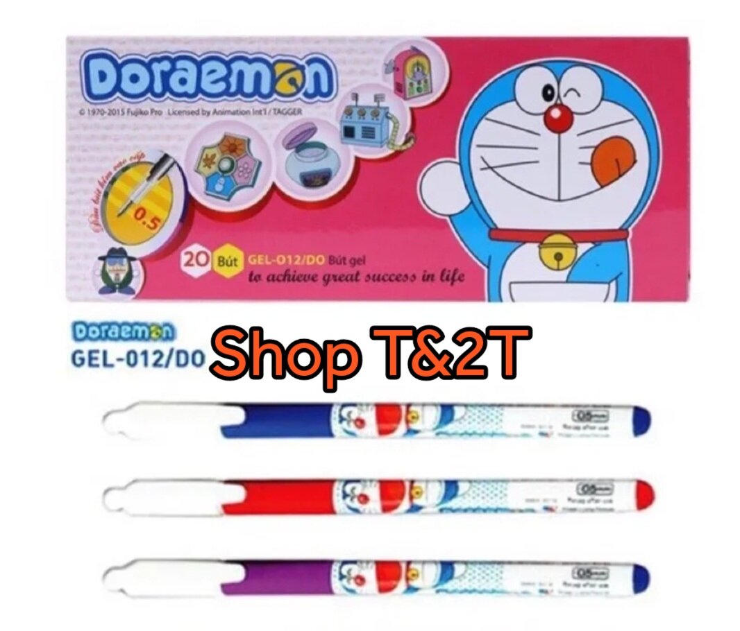 Bút gel Doraemon TL Gel-012/Do (Hộp 20 cây)