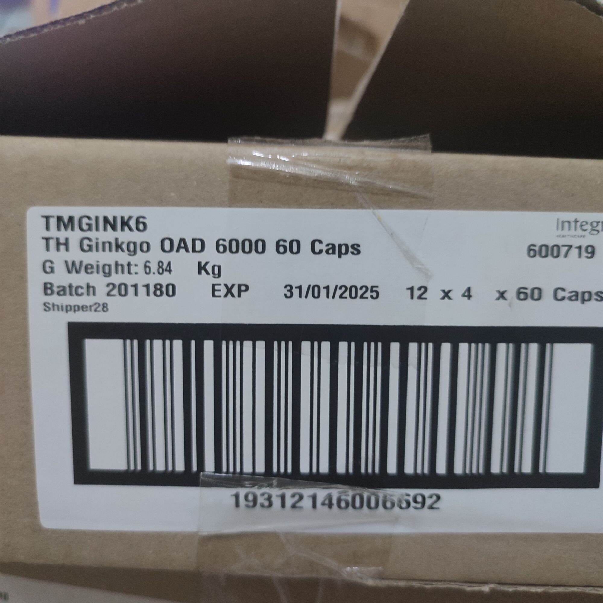 (Mẫu mới 2022)Viên uống bổ não  GINGKO THOMPSON 6000MG úc