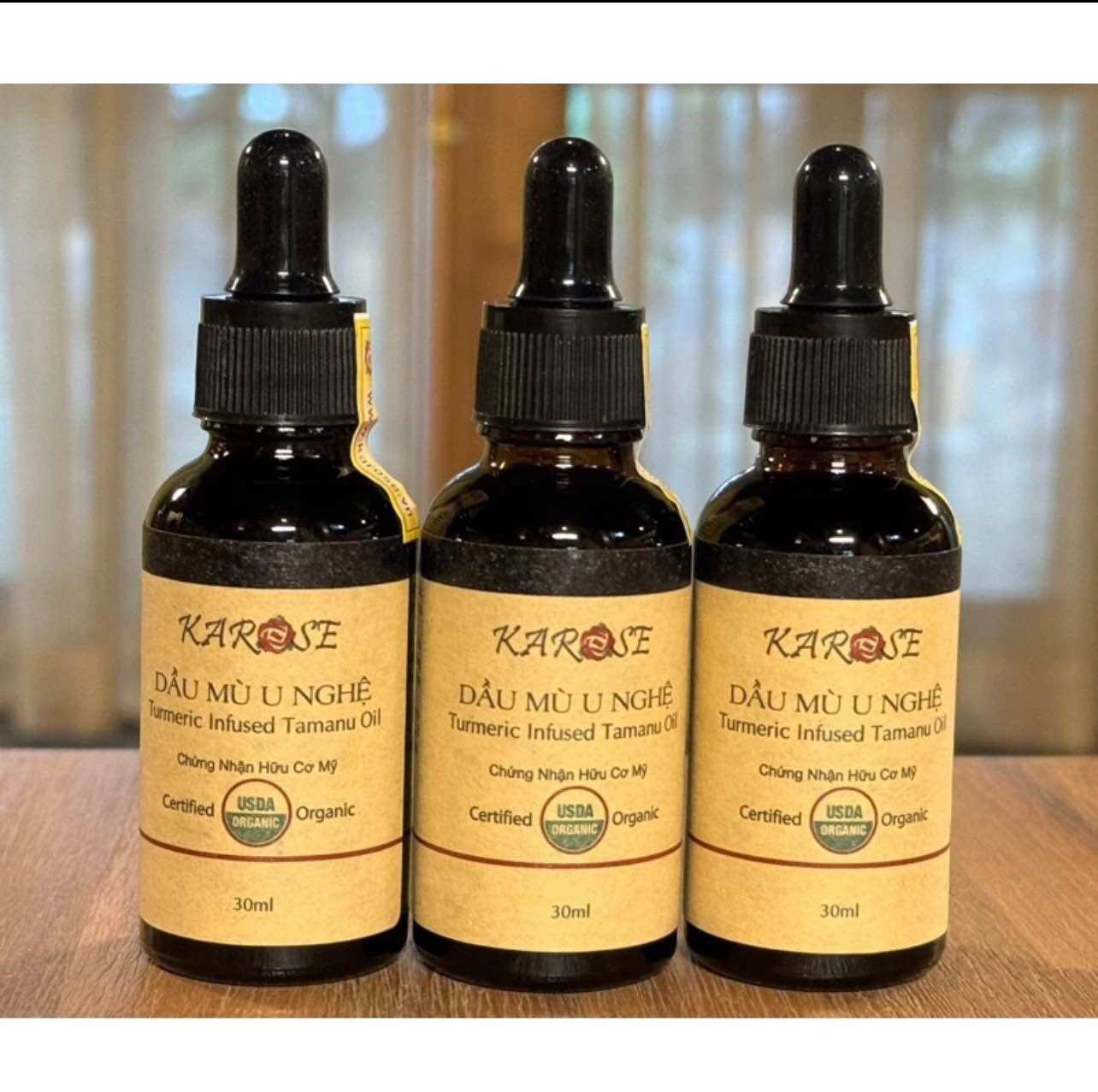 Dầu mù u nghệ Karose (30ml) dưỡng da, dùng cho cả da mụn