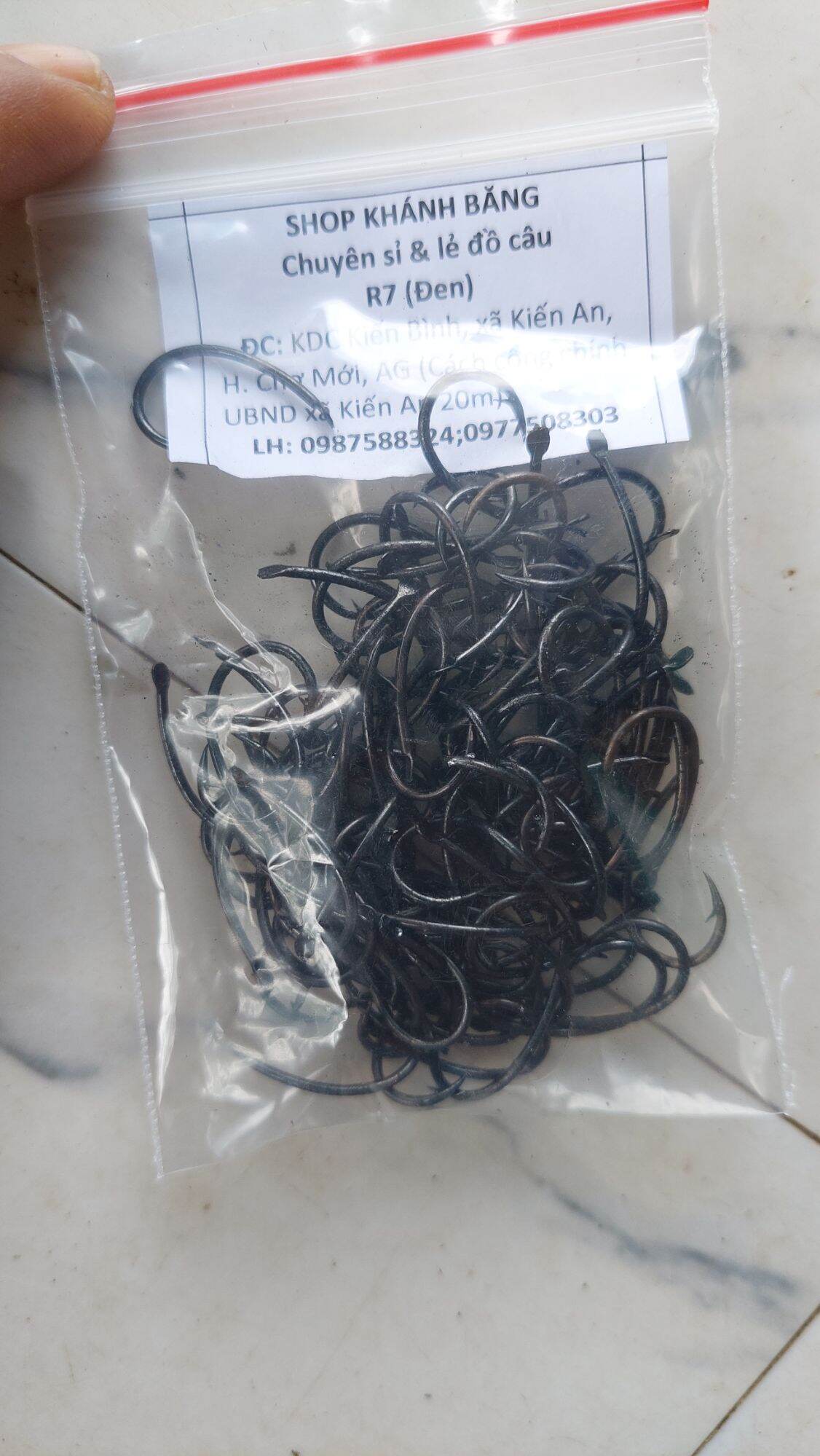 1 GÓI LƯỠI CÂU CẮM ẾCH RÙA 7 ĐEN