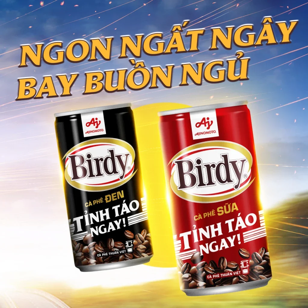CÀ PHÊ SỮA BIRDY LON 170ML