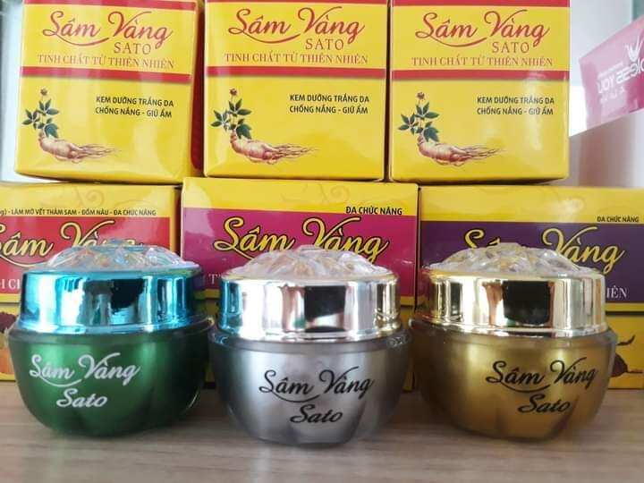 kem sâm vàng sato thảo dược Đông y 15gb