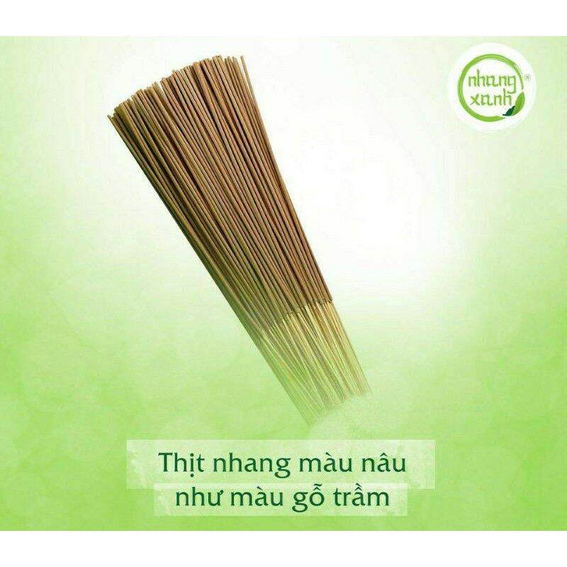 Nhang trầm sạch tự nhiên chân tăm mộc ( nhang xanh)