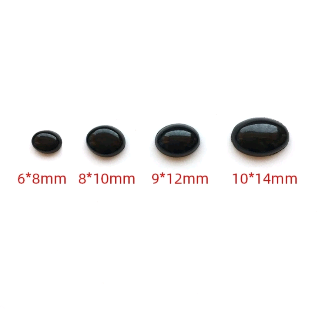 Mắt Thú Dán Oval Nhiều Size