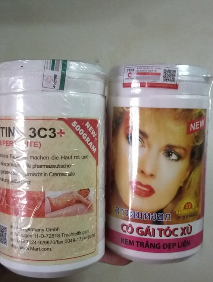 Combo 2 hủ kem body kích trắng 500gram