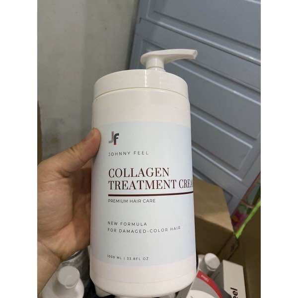 Kem ủ tóc chuẩn salon giúp tóc chắc khoẻ và siêu mềm mượt, hấp dầu collagen johnny feel