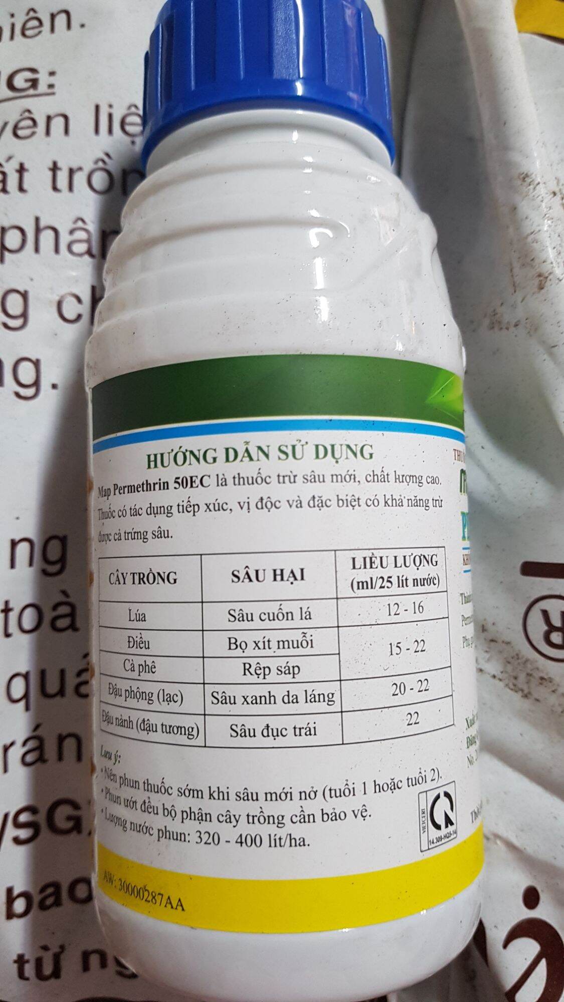 Thuốc trừ sâu 4 cơ chế MAP PERMETHRIN 480ml