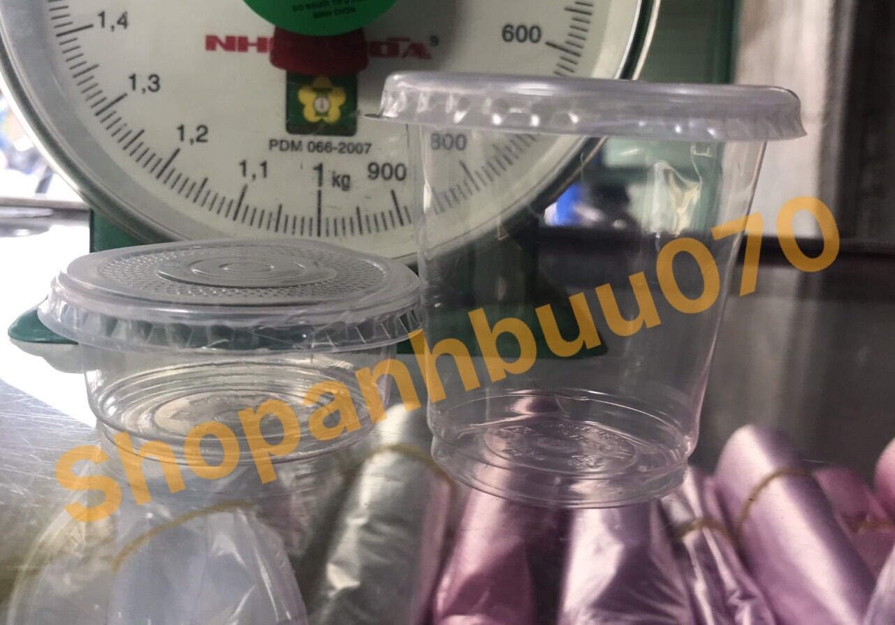 [Q11] 50 LY NHỰA MINI, CÓ BÁN 50 NẮP LY RIÊNG (Dung tích 2 Cỡ : 40ml,60ml-70ml)