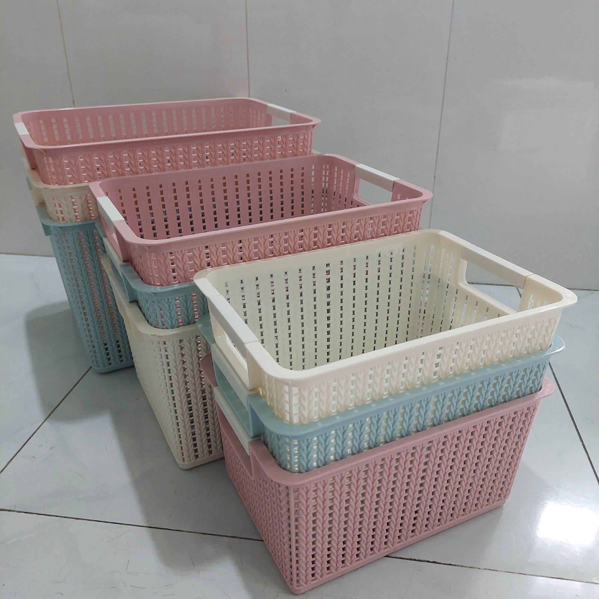 Combo 3 Rổ đan cao nhựa Việt Nhật cao cấp