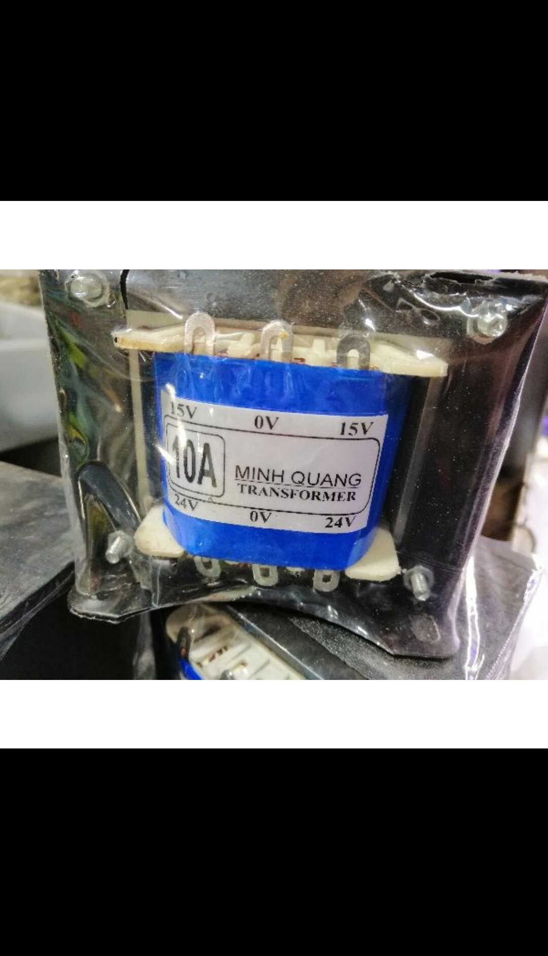 Biến áp 10a đối xứng 24v và 15v