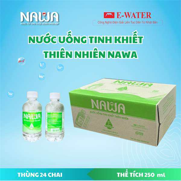 Nước Tinh Khiết Thiên Nhiên NAWA Đóng chai 250ml