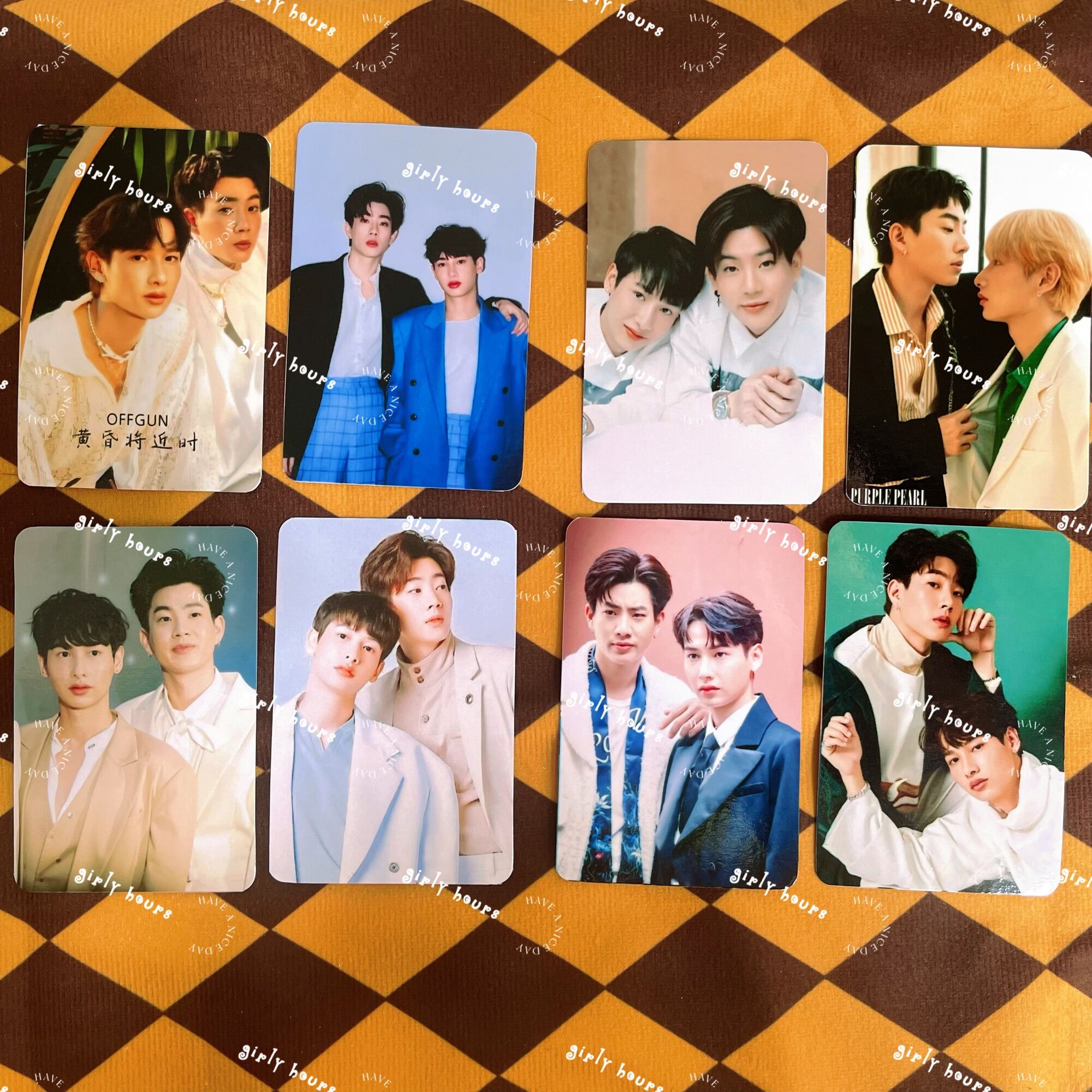 Set 8 tấm ảnh bo góc Offgun BoyLove Thái CP
