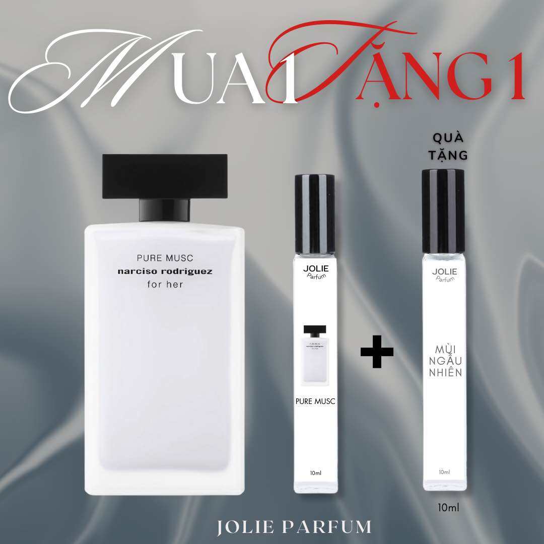 Nước hoa nữ Nar Trắng Pure Musc 10ml lưu hương cực lâu - Jolie Parfum