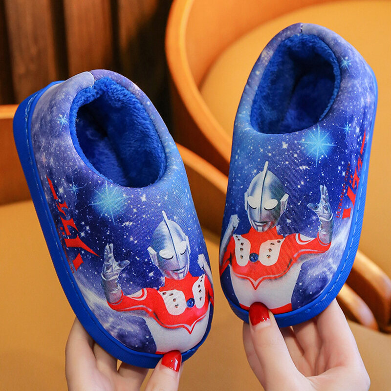 Giày Trẻ Em Altman Dép Bông Trẻ Em Hồi Sức Giày Giữ Ấm Trẻ Em Bé Trai Mùa Đông Hoạt Hình Đáng Yêu Gót Chân Bé Gái thumbnail