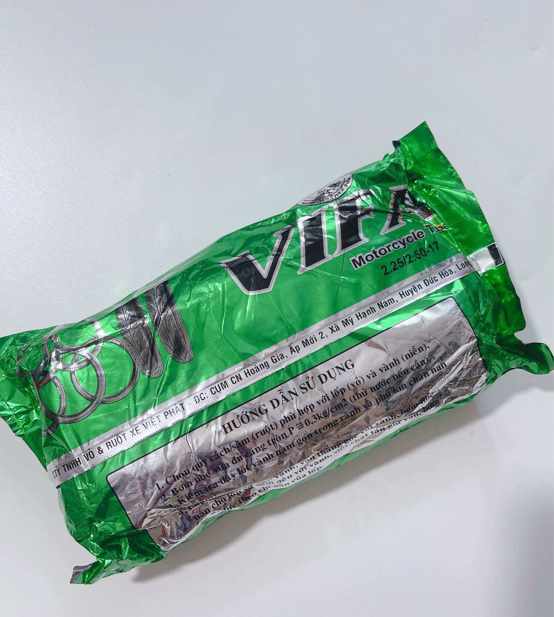 Ruột xe máy hiệu Vifa, săm xe máy 2.25 -> 2.75 size 17