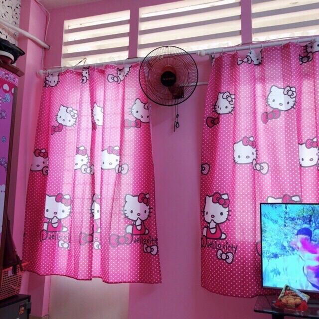 [Freeship MAX] Màn rèm HelloKitty PR 180*180cm