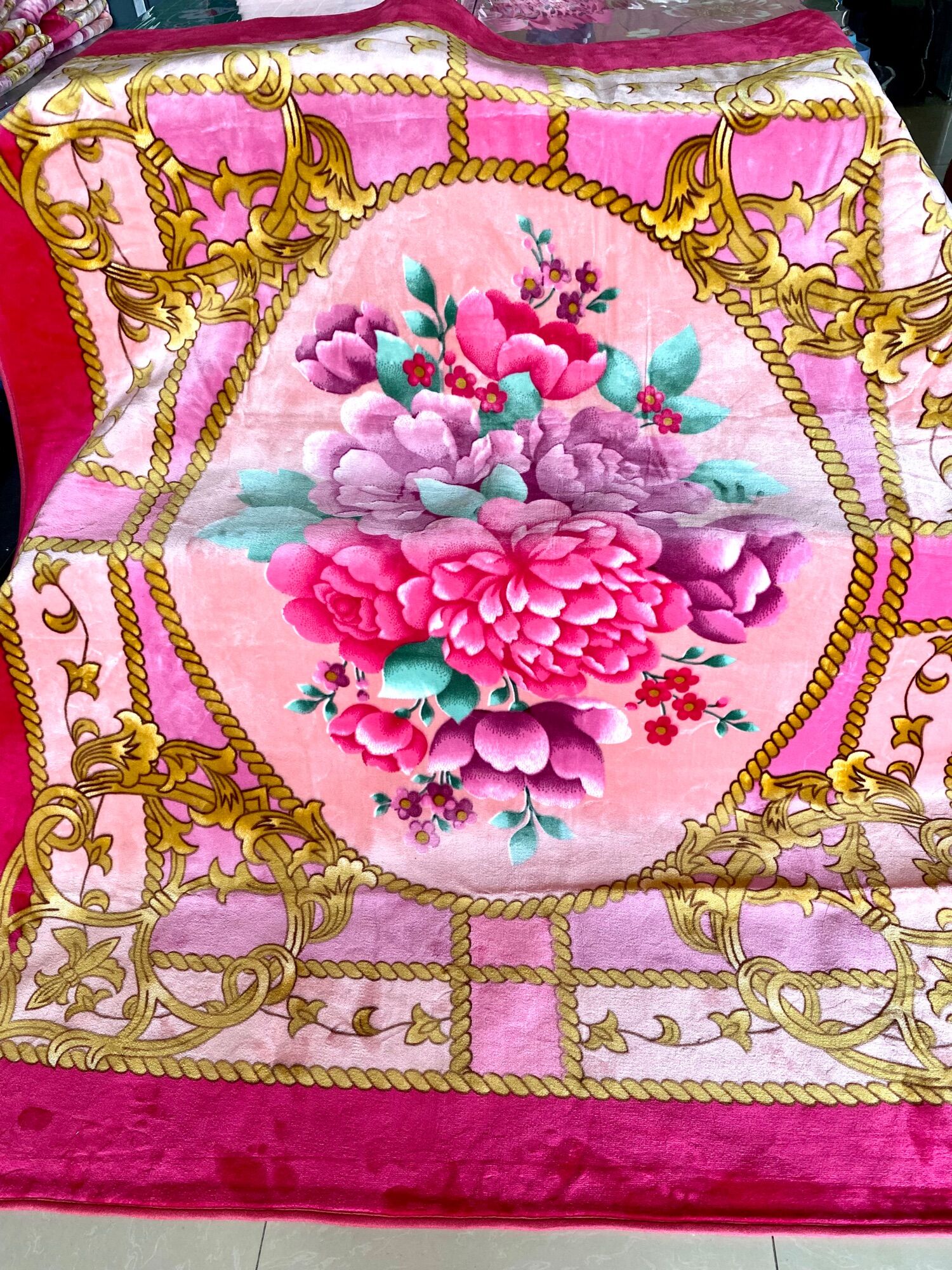 Thảm balan nhung nỉ bông 3D