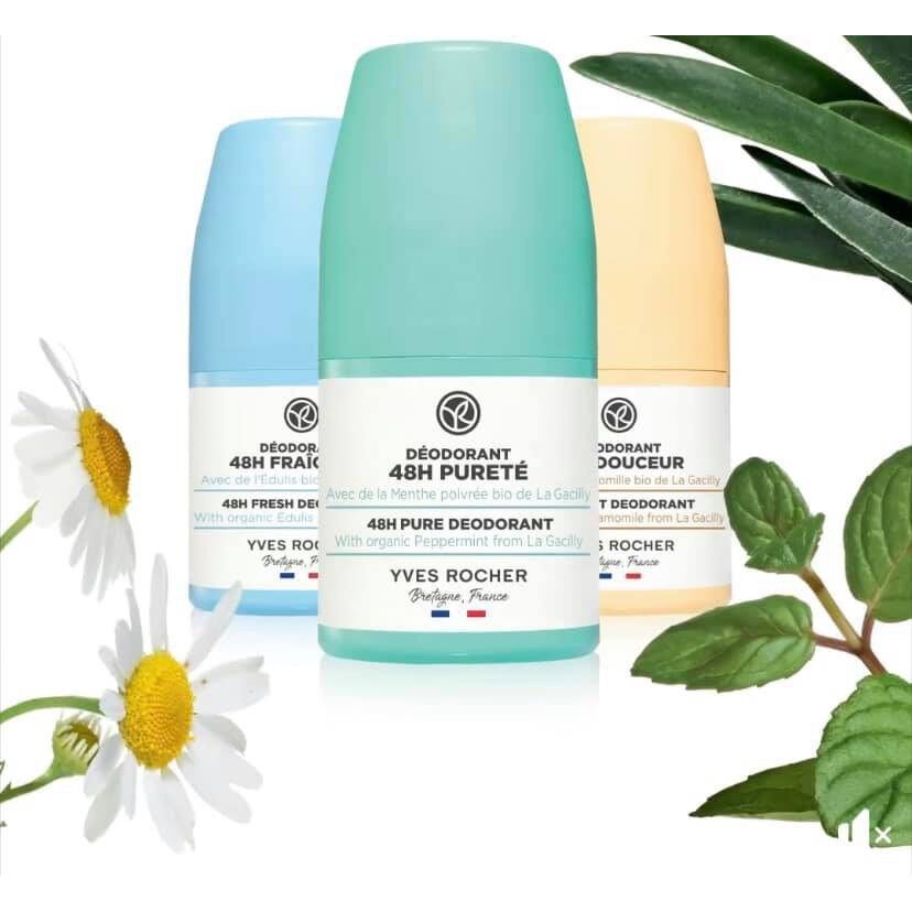 Lăn khử mùi 48H Yves Rocher (hương tinh khiết)