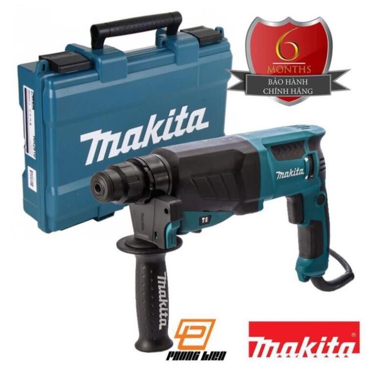 Máy khoan bê tông Makita HR2470- 3 chức năng khoan sắt, gỗ, khoan bê tông và đục bê tông