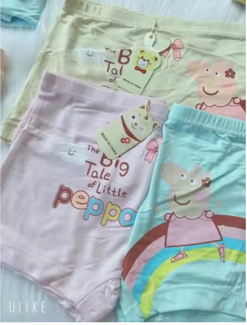 Combo 5 quần chip đùi cotton bé gái