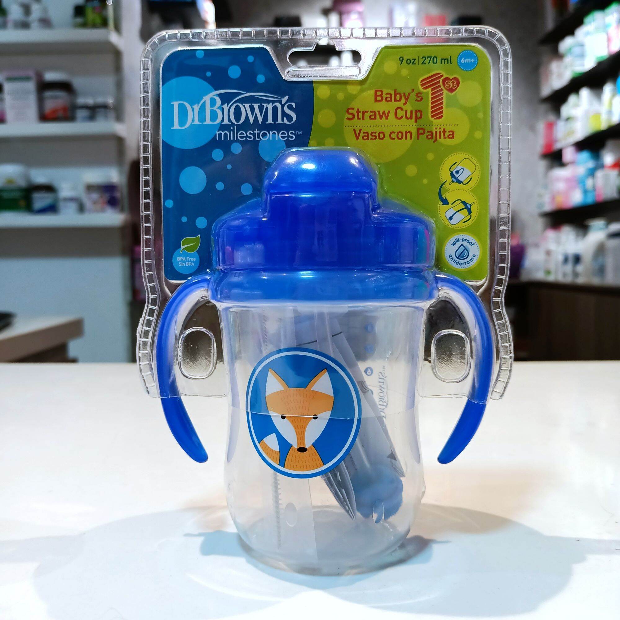 Bình tập uống nước Dr Brown’s cho bé 6M+