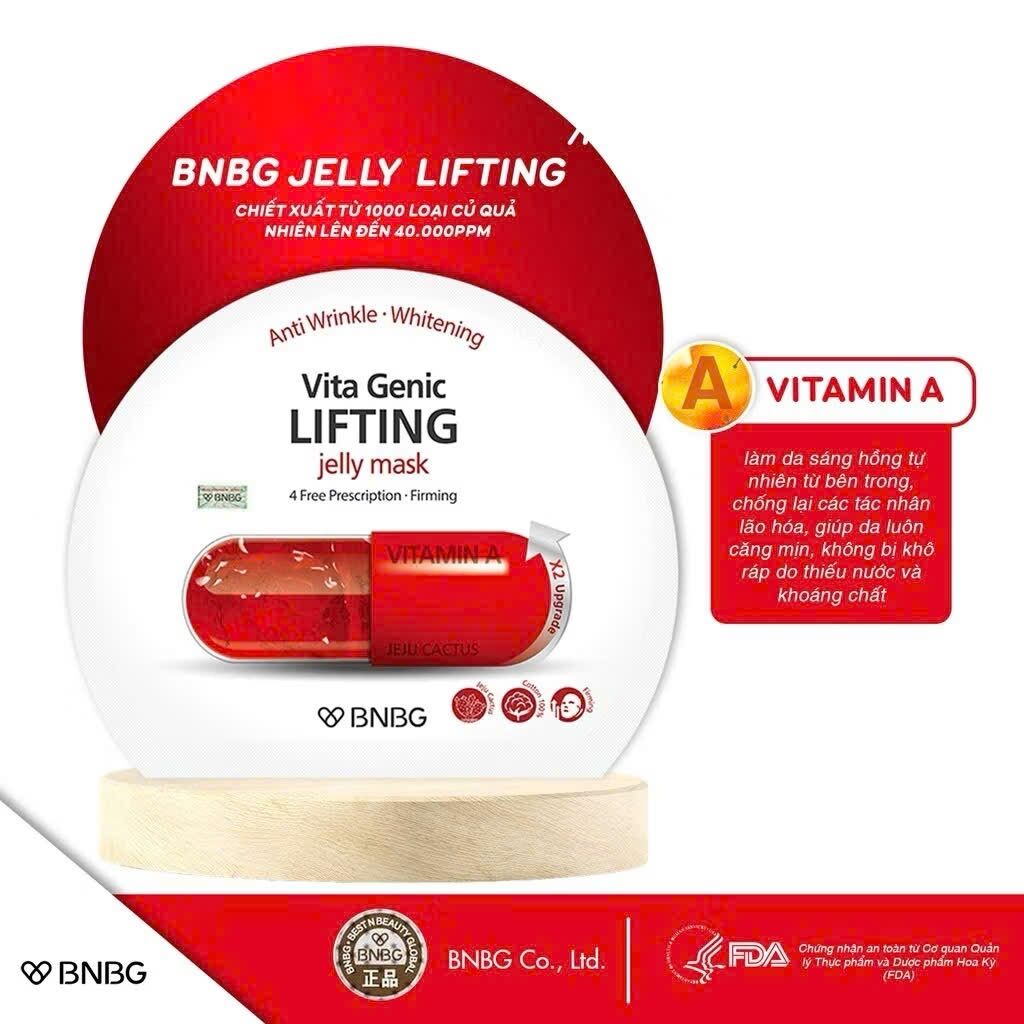 Portable - 1 Box of 10 Pieces Banobagi Anti Wrinkle Whitening Vita Genic Mask