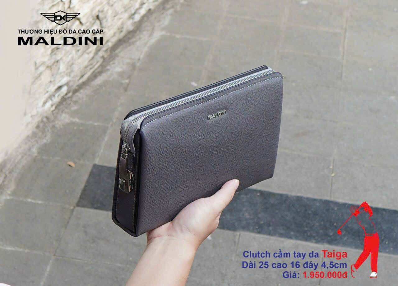 Clucth cầm tay doanh nhân- ví cầm tay chơi golf da thật phiên bản khoá số