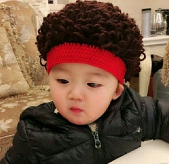 Tóc giả xoăn cho bé iu