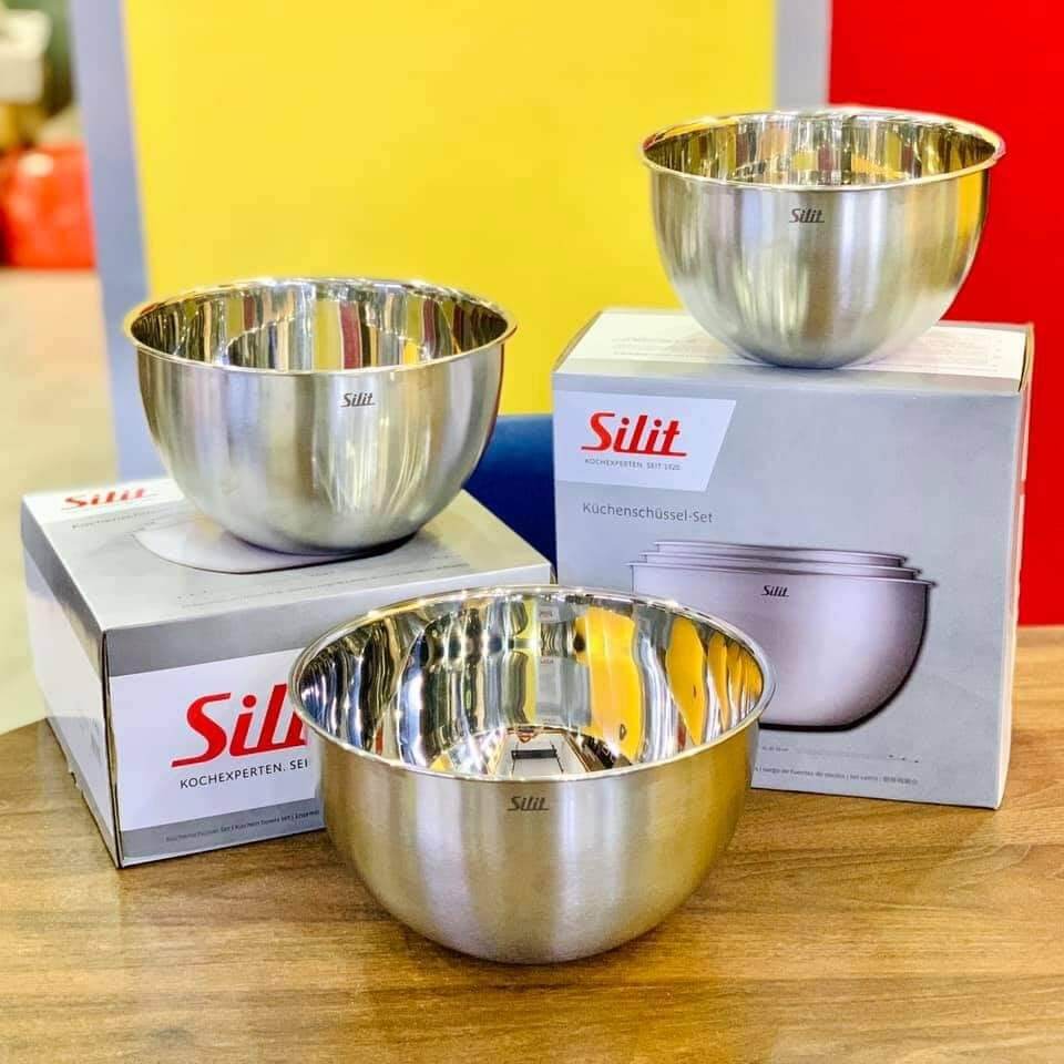 Set 3 âu trộn inox Silit nội địa Đức