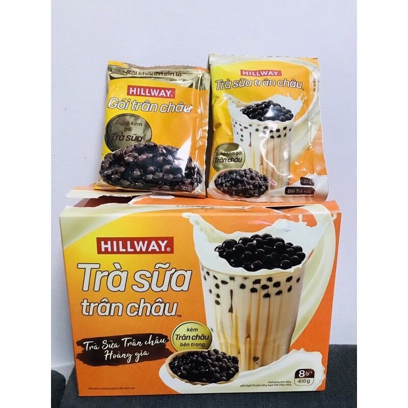 Set Trà Sữa Trân Châu HILLWAY (1 gói trà sữa và 1 gói trân châu)