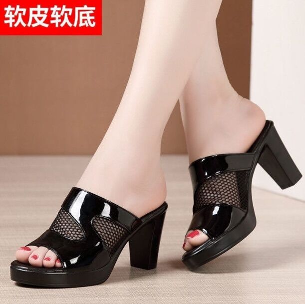 Dép cao gót phối lưới 7p gpshop &₫₫