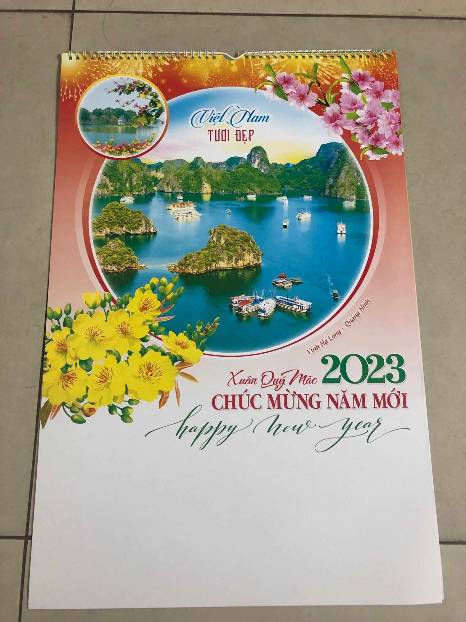Lịch 7 tờ 2023 phong cảnh Việt Nam