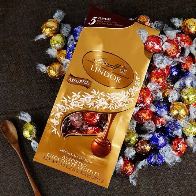 (U.S.A)Kẹo Socola 5 Vị Lindt Lindor 600g